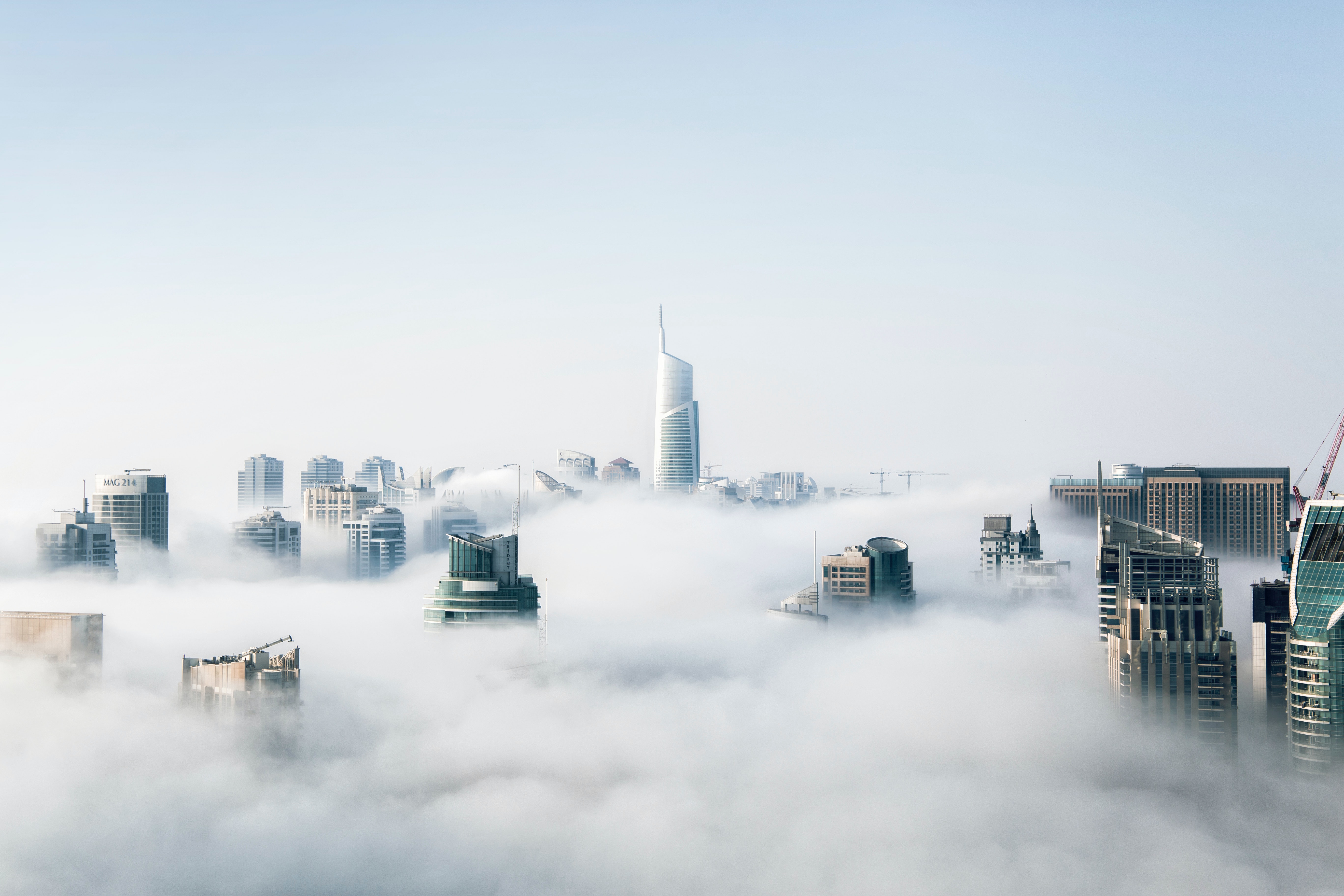 City above the clouds